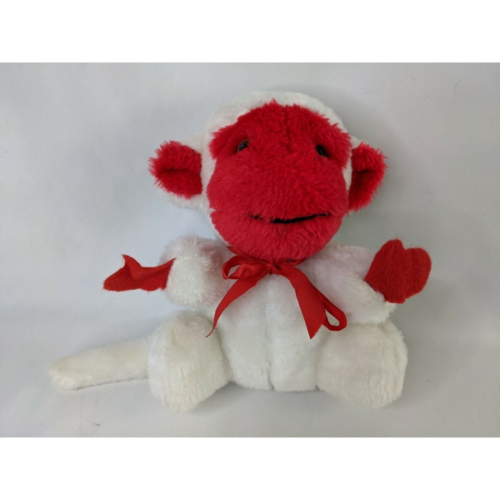 Atlanta‎ Novelty Gerber White Monkey Red Face 8" Stuffed Animal Toy